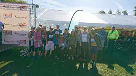 The team at the start of the walk!