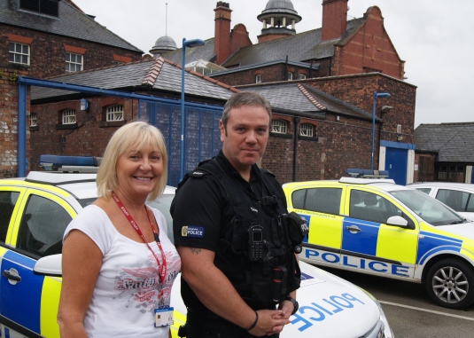 Jane Unsworth and PC Mark Jenkins