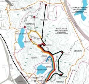 First hiking route map