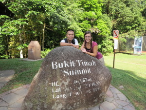 James and Pia at the summit