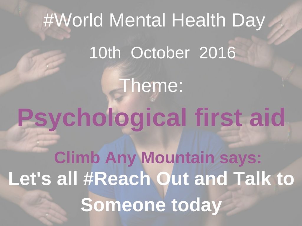 World Mental Health Day-Psychological First Aid